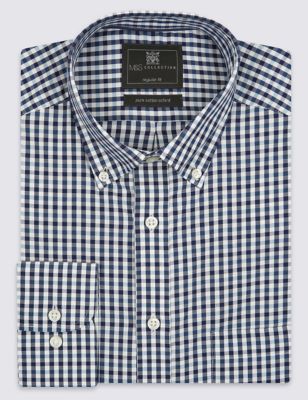 Pure Cotton Easy to Iron Bengal Striped Oxford Shirt
